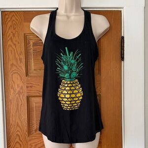 Project X Black Pineapple Grenade Graphic Tank Top